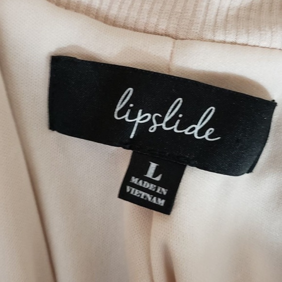 Rose Colored w/ Rose Embroidery Zip-Up Jacket - Picture 4 of 4